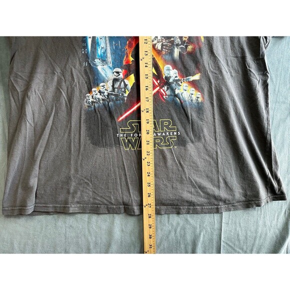 Star Wars Force Awakens TShirt Mens 2XL Gray Kylo Trooper Phasma Disney - Picture 5 of 6